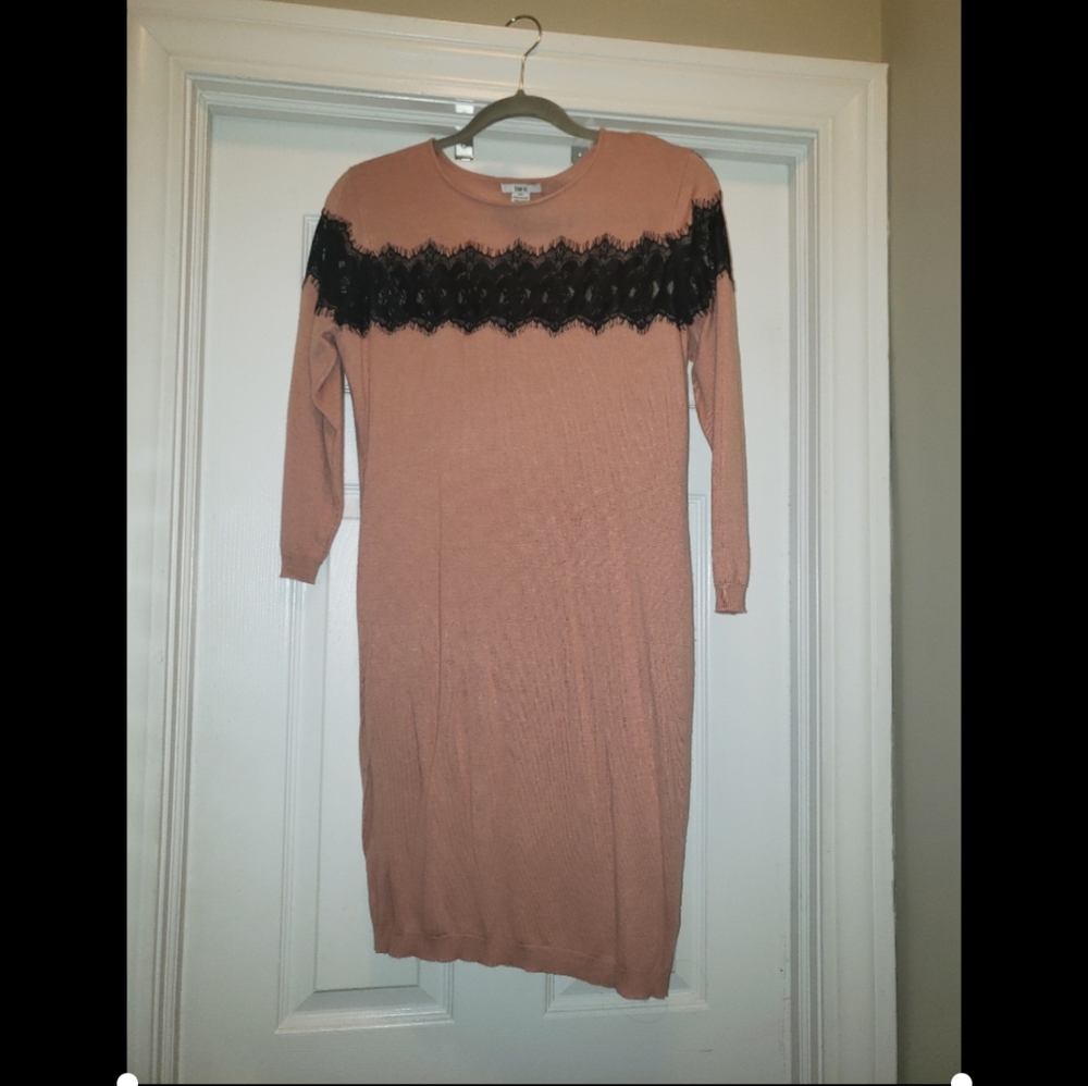 Bar III Pink sweater dress